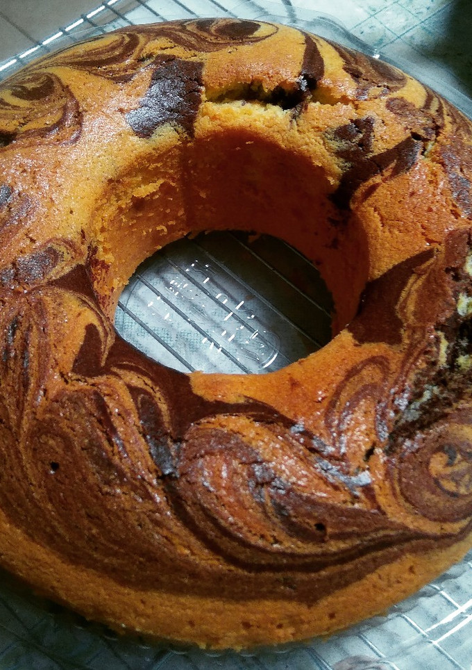 Foto resep Marble Cake 8 telur Full Butter