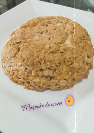 Una foto de Mug cake de avena