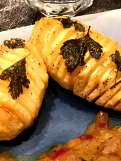 Una foto de Patatas Hasselback