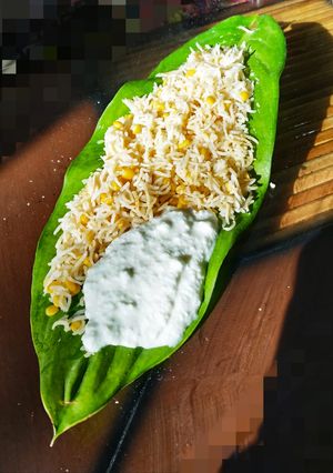 A picture of Roasted chana daal rice.