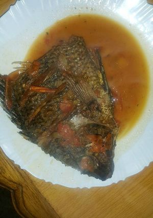 A picture of Fish stew.