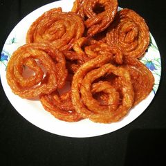 Singhada jalebi A picture of Singhada jalebi.