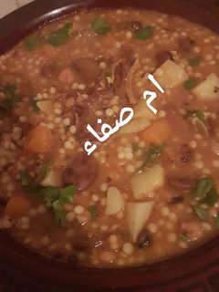 صورة لوصفة بركوكس بالقديد