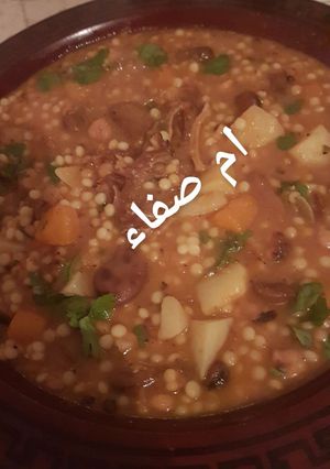 صورة لوصفة بركوكس بالقديد
