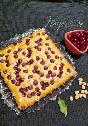 عکسی از دستور کیک آلبالو