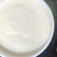 Homemade eggless mayonnaise in mixer