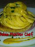 Scialatielli Freschi con Pesto di Fiore di Zucchine serviti su Zucchina Grigliata
