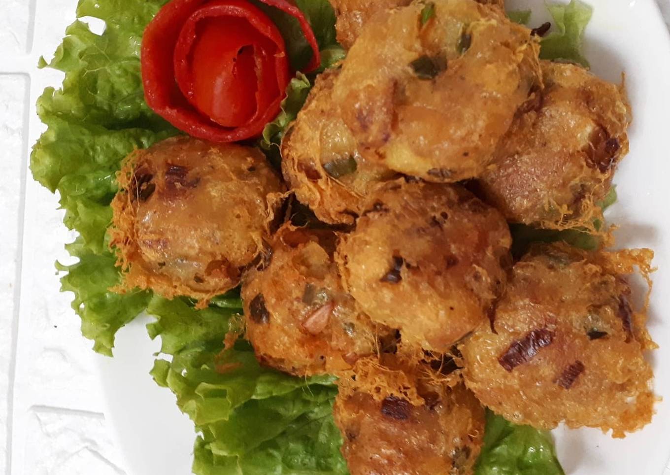 Perkedel kentang ayam