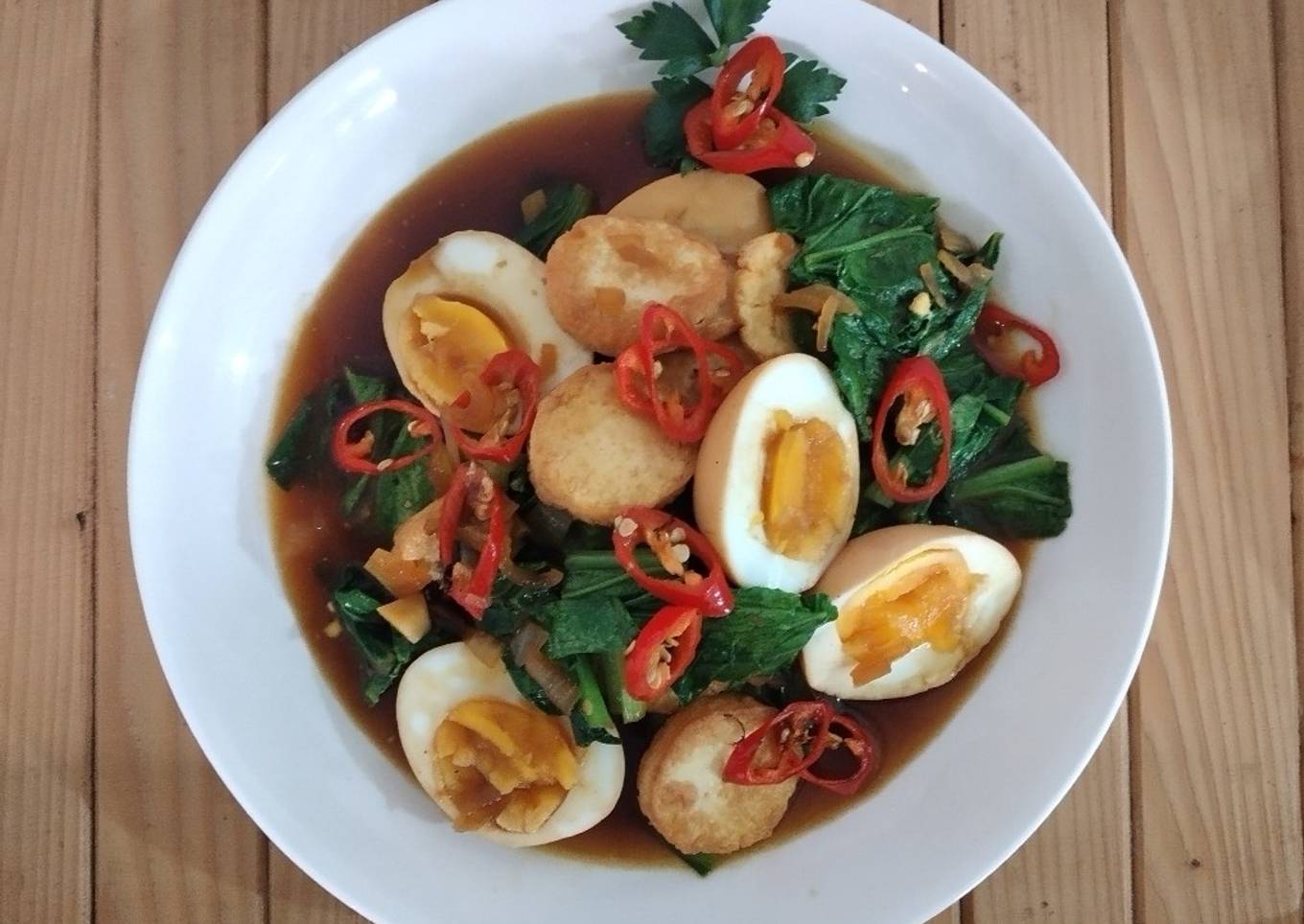 Telur Tahu masak Kecap