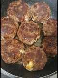Cheese stuffed burgers