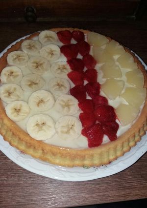 Gyümölcstorta 🍌🍓🍍 recept fotója
