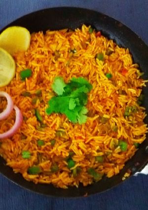 A picture of Mumbai Tawa Pulao.