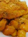 Nhoque com coxa de frango