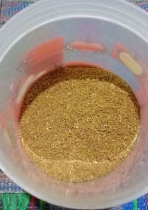 A picture of Homemade chaat masala.