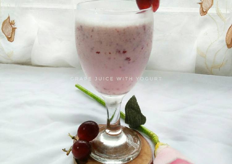 Grape Juice With Yogurt