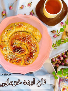 عکسی از دستور نان اَرده خرمایی