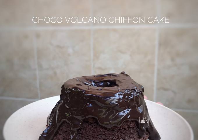 Choco Volcano Chiffon Cake