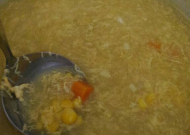 Sup Jagung Telur Kocok Ala Chinese Resto