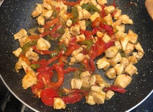 Foto principal de Fajitas de pollo con aderezo casero