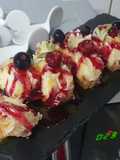 Roll dulce de Helado y tempura