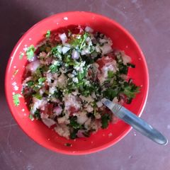 Tabbouleh Salad (Broken Wheat Salad) A picture of Tabbouleh Salad (Broken Wheat Salad).