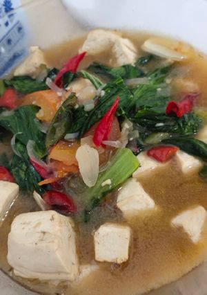 Foto resep Pokchoy tahu saus tiram