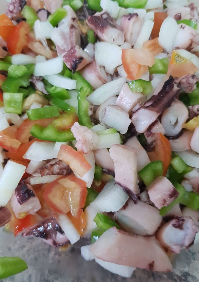 Una foto de Ensalada de pulpo