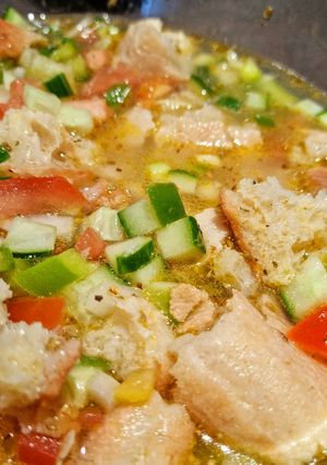 A picture of Gasapcho Alentejano (Gazpacho).