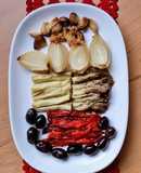 Escalivada: ensalada invernal mediterránea 🥗 de berenjena, pimiento morrón, cebolla y ajo