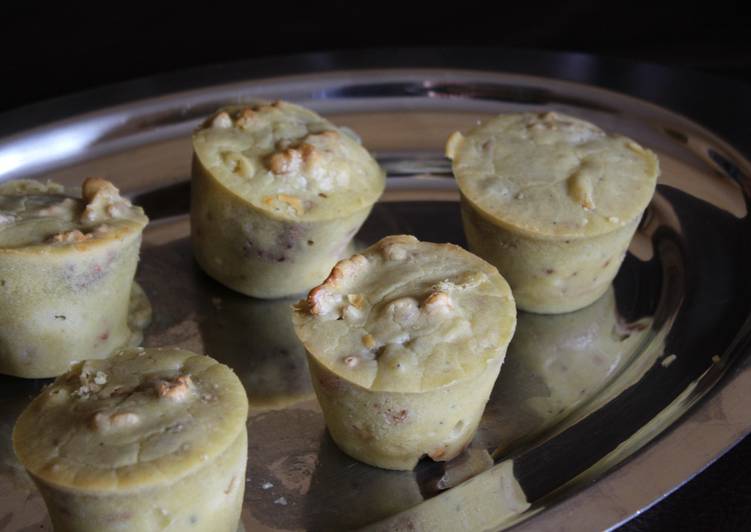 Recette: Muffins salés Roquefort, Poire &amp; Noix sans gluten