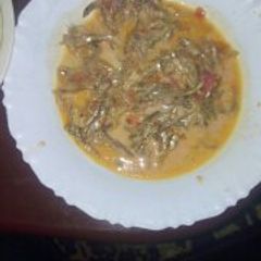 A picture of Omena Stew with milk.