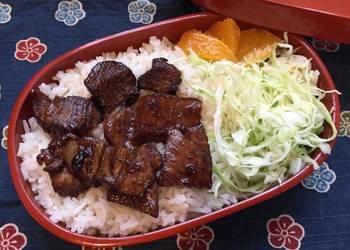 How to Prepare Appetizing Beef Steak Bento Box  Gluten Free possible