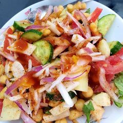 A picture of Simple Chana chaat.