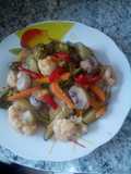 Vegetales salteados al ajo
