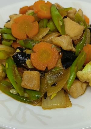 Foto resep Tumis ayam sayur