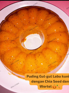 Foto resep Puding Gul-gul Labu kuning dengan Chia Seed dan Wortel 🎃🥕