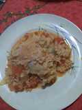 Pollo con azafrán