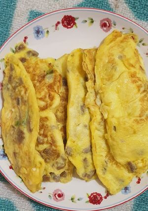 Foto resep Smoked beef omelet