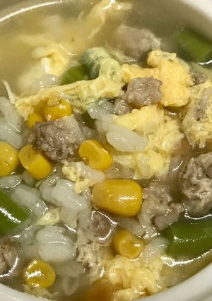 雞蛋玉米粥 的食譜成品照片