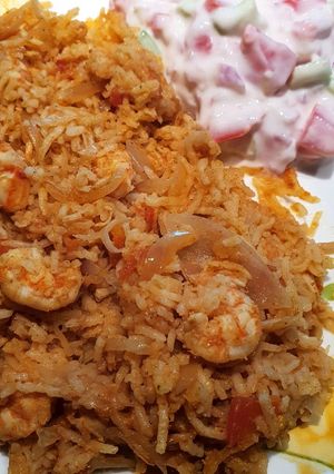 A picture of Prawn Pulao.