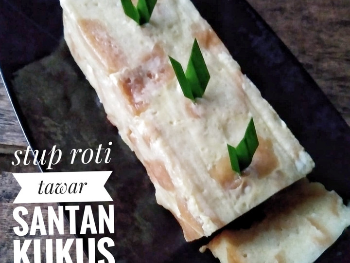 Ini dia! Bagaimana cara buat Stup roti tawar santan kukus yang menggugah selera