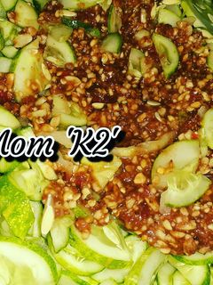 Foto resep RUJAK KETIMUN BUMBU KACANG MOM 'K2'