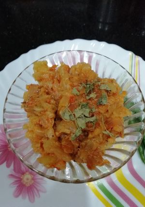 A picture of Bottle gourd bharta.