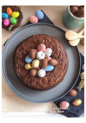 Une photo de Nid de Pâques chocolat