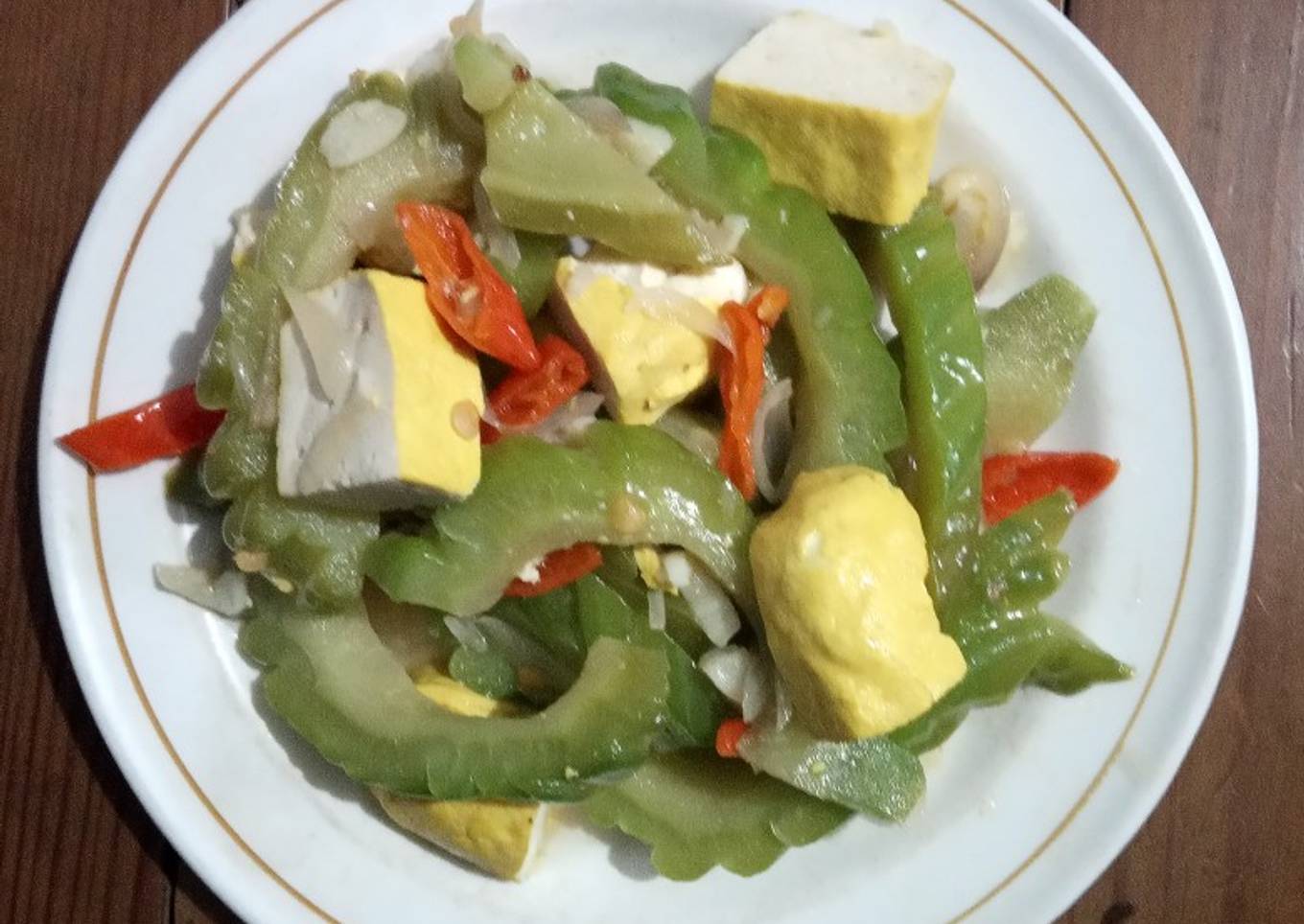 503) Tumis Pare Tahu