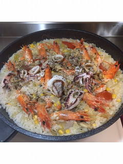 玉米海鮮燉飯🦞 的食譜成品照片