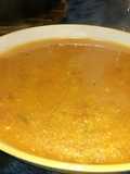 Sopa de calabaza y tomate