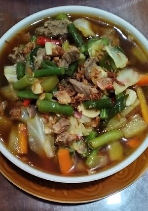 Foto resep Sayur Asem-Asem Daging Sapi