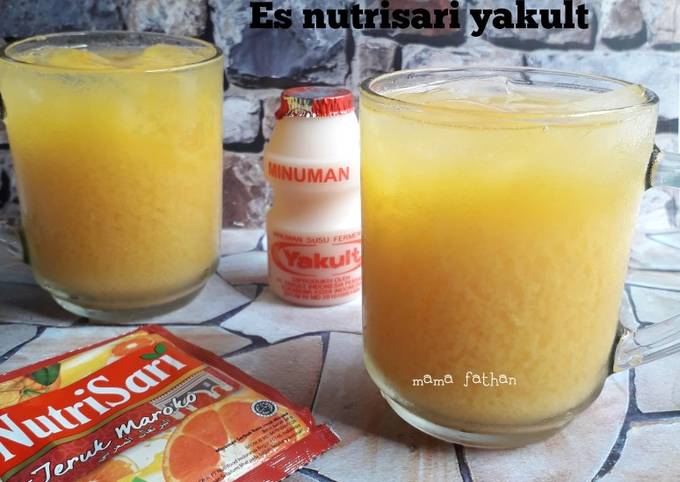 Resep Es nutrisari yakult oleh Mama fathan - Cookpad