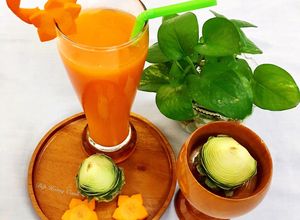 Hình của món Nước Ép Thơm (Dứa) Cà Rốt🍍🥕.